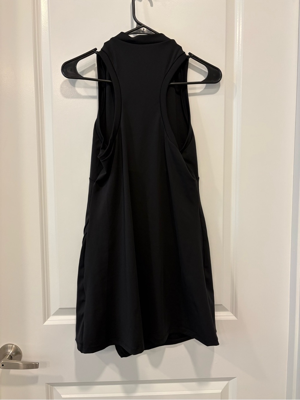 HALARA Black Halter Mini Dress with Side Slit - Picture 2 of 3